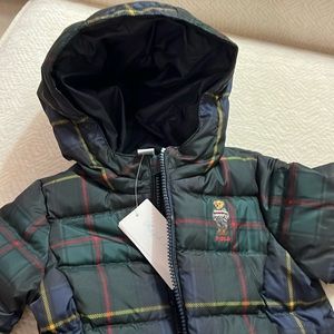 NWT $165 Ralph Loren Down Polo Bear - filled jacket/ coat